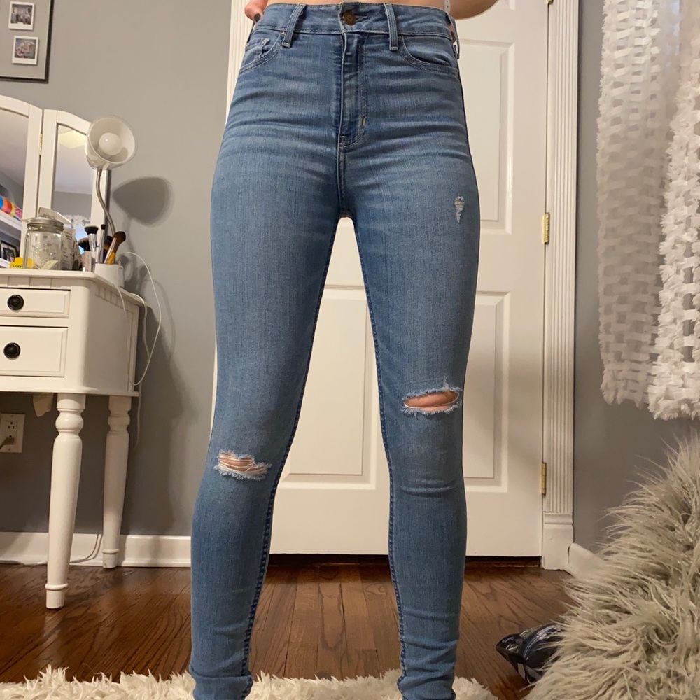 Hollister high rise skinny jeans